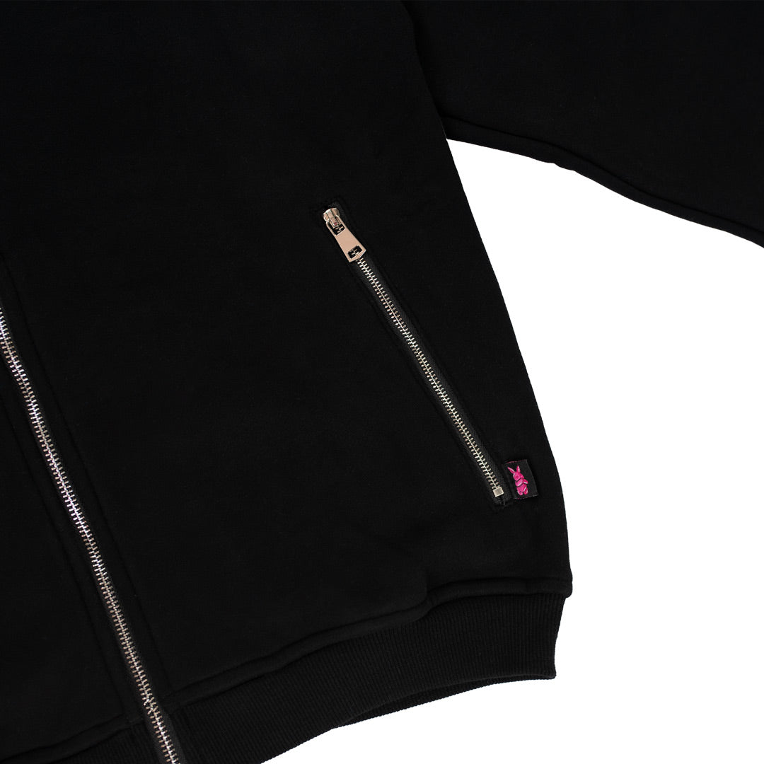 Hidden Pocket Hoodie (Black)