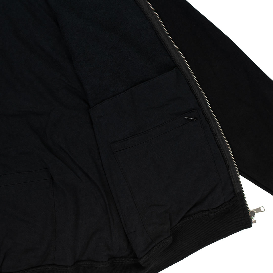 Hidden Pocket Hoodie (Black)