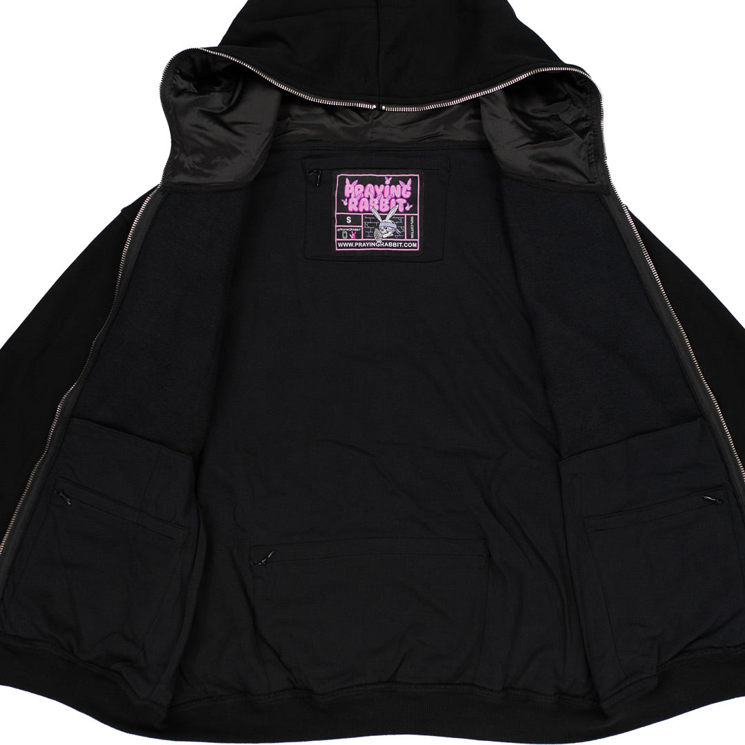 Hidden Pocket Hoodie (Black)