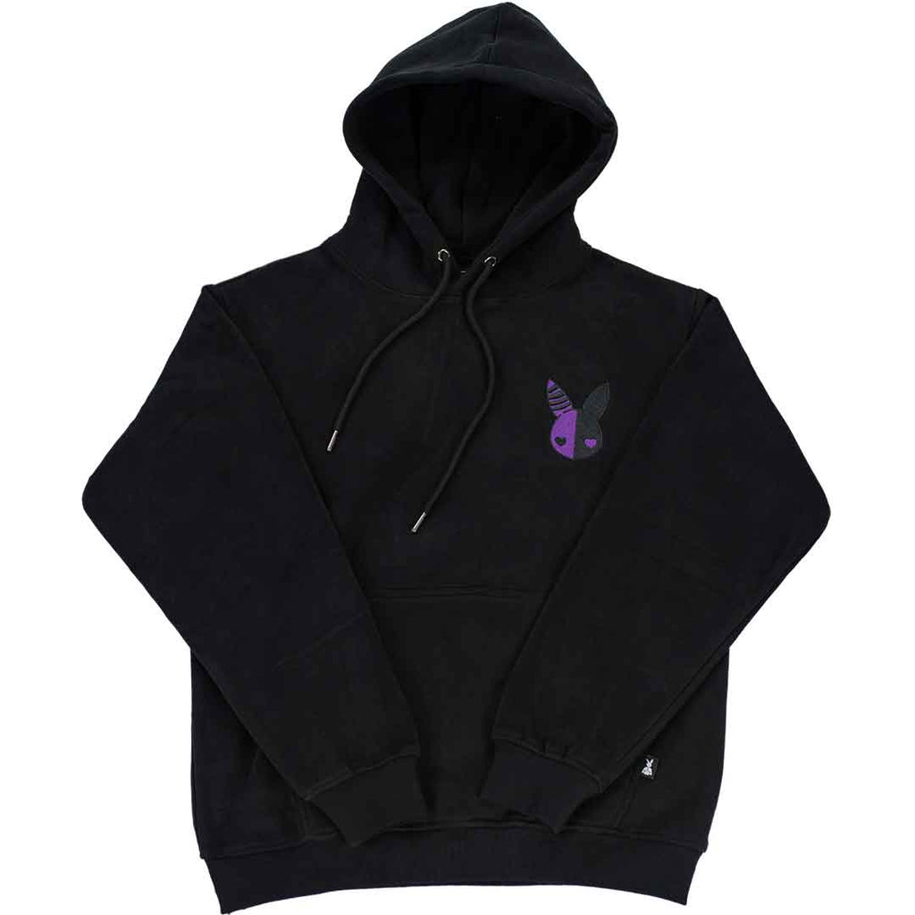 Rabbit Plush Hoodie (Purple Embroidery) – PRAYING RABBIT